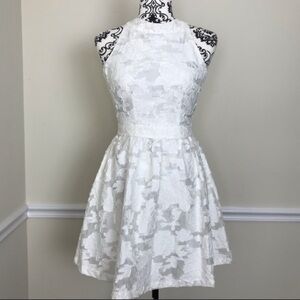 H&M White Floral Mini Dress